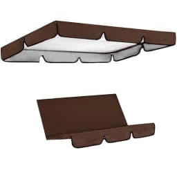 3-Seat Swing Seat and Ceiling Cover Garden Swing Hammock Tent Waterproof UV Protection Courtyard Swing Cover (not include swing)