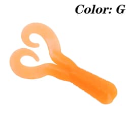20 Pcs Silicone Worm Soft Lure Jig Wobblers 4cm 0.7g Attractive Shrimp Odor Salt Artificial Baits Fishing Tackle Pike Bass Carp