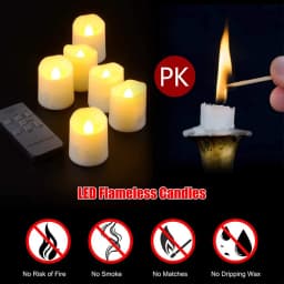 Rechargeable Led Candles Timer Remote LED Light Flameless For Wedding Room Garden Holiday Lighting Home Decor Tea Candle Lamp