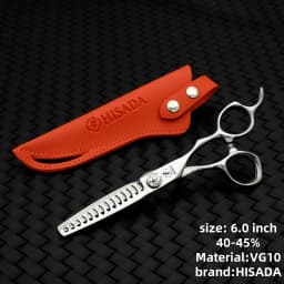 HISADA Hairdressing Scissors Black Suit 6.0 6.5 7.0 Advanced Black Coating Scissors, VG10 Steel Professional Hairdressing Scisso