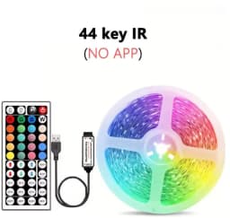 Smart LED Gaming Light Strip RGB 5050 USB 5V Music Sync 24/44key Remote APP Control Flexible Tape for Gaming Room TV Backlight