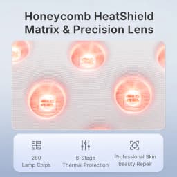 Hello Face M500S Black Wireless Face Black Mask Light Therapy 850nm Infrared & 660 nm Red Light Masks