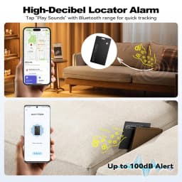 Wireless Charging Tracking Location Wallet Tracker Card Waterproof GPS Locator Work with IOS & Google Find My Bluetooth Tracker