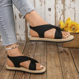 New Summer Women's Slip-On Sandals, Breathable, Lightweight, Simple, Stylish Outdoor Party Sandals for Women to Wear Alone