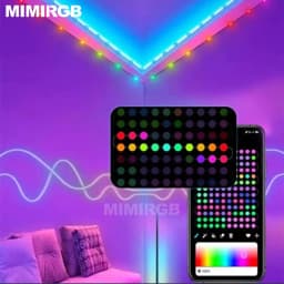 RGBIC Fairy String Lights W/APP Control Music Sync 12 Modes IP65 Waterproof USB Powered for Birthday Party Garland Home Decor