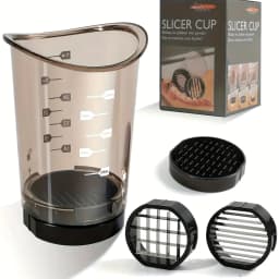 Multifunctional Stainless Steel Slicer Dicer, Fruit Vegetable Strawberry Cutter
