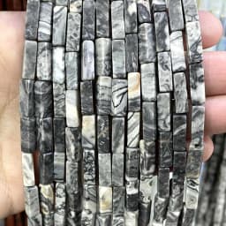 4*13MM Natural Stone Square Aventurine Tiger Eye Agates Crystal Jades Spacer Beads For Jewelry Making DIY Bracelet Accessories