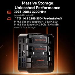 Kamrui E3B Amd Ryzen 7 7730U Mini Pc 16Gb Ram 1Tb Rom Ssd Windows 11 Pro Ultra Slim Small Desktop Computer for Office Home Gaming Wifi 6