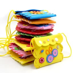 5PCS Sew Your Own Purses Sewing Bags Kit Girls Beginners Supplies Party Favors Group Activities Project Toy Gift