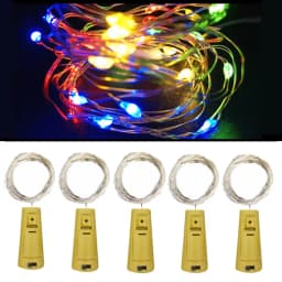 5pcs Bar LED Wine Bottle Cork String Fairy Lights Holiday Decoration Garland Fairy Lights Christmas Copper Wire String Lights
