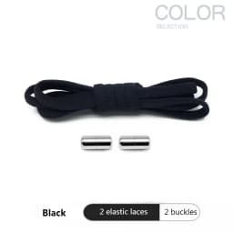 4Pcs/1Pair 100cm Elastic No Tie Shoelaces Metal Lock Shoe Laces For Kids Adult Sneakers Quick Shoelaces Semicircle Shoestrings