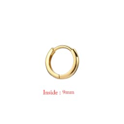 Single Minimal Gold Color Tiny Cartilage Hoop Earrings Glossy Earring Piercing Accessory Trendy Small Huggie Women Hoops For Men