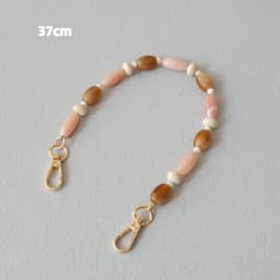 New Fashion Woman Bag Accessory Detachable Solid Beaded Chains Cute Acrylic Luxury Strap Women Bag Brown Shoulder Handle Chain