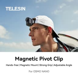 TELESIN Magnetic Quick Release Cap Hat Clip Mount Adjustable Angle For DJI OSMO Nano Insta360 Go Ultra Action Camera Accessories
