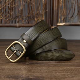 2.8cm Ladies Thick Cowhide Copper Buckle Genuine Leather Jeans Belt Women High Quality Retro Luxury Cintos Female Waistband