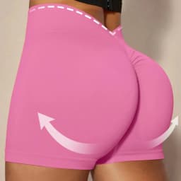 Women V Back Gym Shorts Solid Outdoor Athletic Scrunch Workout Biker Yoga Pants Leggins Sports Fitness Short Tights Elastic