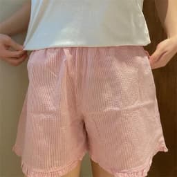 Y2k Shorts Womens Plaid Ruffle Lounge Shorts Gingham Print Casual Pajama Shorts Cute Striped Checkered Sleep Pj Bottom