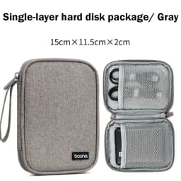 BOONA Portable External 2.5" HDD Bag External USB Hard Drive Disk Storage Bag Carry Usb Cable Case Cover Pocket Hard Drive Bags