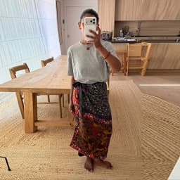 Printed Women's Midi Skirt Wrap Skirt Side Button Wrap Around Skirt Oil Painting Floral Skirt Daily Fashion Wear