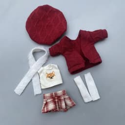 [ZY]1Set 16-17cm Cute Doll Clothes Dolls Outfit Suit Accessories Fashion Style Doll Dress Up (NO Doll)[ZY]