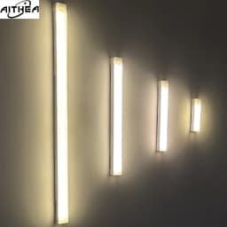 AITHEA Rechargeable LED Motion Sensor Night Light Under Cabinet Cordless Lamp for Kitchen Wardrobe Bedside Strip Bar Light