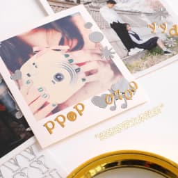 1 Pcs Waterproof Durable Korean Golden Silver English Letter Digital Stickers diy Label for Photos Albums Decoration