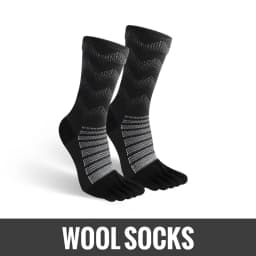 WRELS 1/3 Pairs Merino Wool Thermal Socks Men Moisture Wicking Thicken Warm Ski Hiking Cushioning Compression Sports Toe Socks