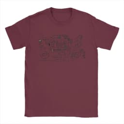 Petey's Lumon Map Severance T Shirt Men 100% Cotton Vintage T-Shirt Round Neck MDR Tee Shirt Short Sleeve Clothing Gift Idea