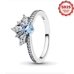 2026 Hot Selling 925 Silver Multi-Color Sun and Moon Heart-Shaped Ring for Women's Party Exquisite Jewelry Gift