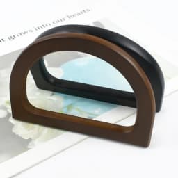 1/2Pc Round D-shaped Wooden Bag Handle Metal Ring Handbag Handles Replacement DIY Purse Luggage Handcrafted Accessories for Bags