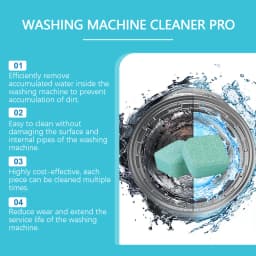 12PCS Washing Machine Cleaning Tablets Remove Pet Hair and Bad Odors Deep Clean Inner Multipurpose Household Laundry Care Tools