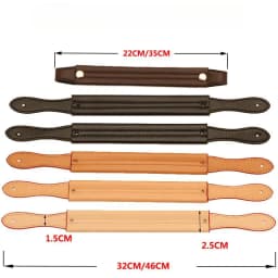 bag Handle Bags accessories lady short bag handle belt PU material 22cm and 35cm black and beige