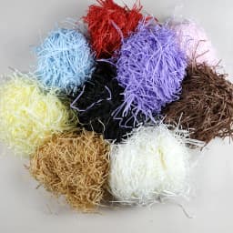 100G Gift Box Filler Decorative Pleated Colorful Raffia Wedding Candy Packaging Box Filler Shredded Paper Silk Material