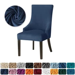 Super Soft Small ArmChair Cover Elastic Pure Color Chair Cover High Back Sloping Armchairs Slipcovers for Hotel Home Decor