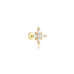 Aide 925 Sterling Silver 1pc Geometry Multi Piercing Stud Earrings For Women K Gold Simple Elegant Tassel Jewelry Gift Pendiente