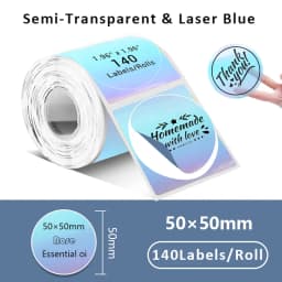 1Roll Label Sticker Self-Adhesive Thermal Paper,Suit for M110 M220 M200 E210 P50 DETONG P1 WP9520 Munbyn Nelko PM220 MiniPrinter