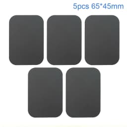 1/3/5pc Thin Metal Plate For Magnetic Car Phone Holder Iron Sheet Sticker Disk For Magnet Phone Stand Mount Round Retangle Black