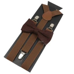 Adjustable Elastic Leather Suspenders Bowtie Set Men Women Sage Green Braces Straps For Wedding Y-Back Shirt Accessories Gift