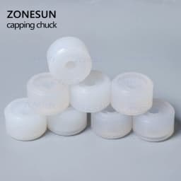 ZONESUN Friction Wheels Rubber Pad Capping Chuck Head For Cosmetic Perfume Juice Capping Machine