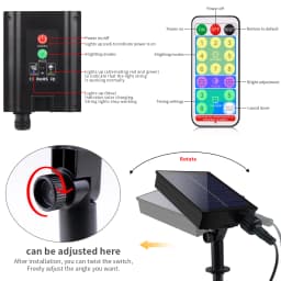 Quick Solar Rechargeable LED Green Wire String Light 110V 220V Waterproof Fairy Lights Outdoor Patio Garden Christmas Decoration