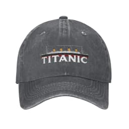 Classic Titanic Ship 1912 Atlantic Ocean Sink Sea Disaster Poster Baseball Cap for Men Distressed Denim Washed Headwear Hats Cap