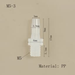 Hose Joint Adapter PP Plastic Air Valve Pipe Dispensing Glue Subpackaging Fitting Connector