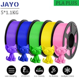JAYO PLA Plus 3D Printer Filament 5 Rolls Filament PLA PLUS 23 Colors 1.75mm FDM 3D Printer Materials Support Free Combination