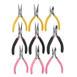 3pcs/Set Portable Jewelry Making Pliers Tool Needle Round Nose Pliers Diagonal Plier for DIY Jewelry Hardware Making Repair Tool