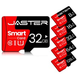 JASTER Mini SD Card 4GB 8GB 16GB Class 6 Real Capacity 32GB Memory SD Card High Speed Smart SD Card TF Red Suitable for Camera