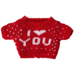 20CM Doll Clothes Knitted Sweater Christmas Style Cute Tops Valentine's Day Love Coat Winter Warm For Idol Dolls Accessories Toy