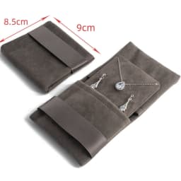 New Mini Jewelery Packaging Bags with Internal Card Necklace Ring Earrings Gift Storage Snap Button Envelope Organizer Pouch