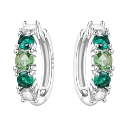 Orstarry S925 Sterling Silver Colorful Wavy Earrings Versatile Hoop Earrings For Women Jewelry Original Party Gifts