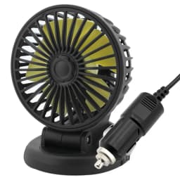 USB Charge Dual Head Fan Car Seat Back Cooling Fan Summer 360 Degree Rotation Auto Headrest Ventilation Fan Neck Cooler
