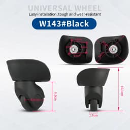 Hongsheng Suitcase Universal Wheel Trolley Case Wheel Accessories Password Travel Mute Universal Wheel Repair and Replacement